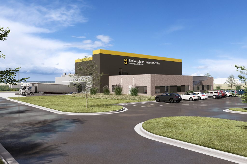 Artist rendering of the Radioisotope Science Center at Discovery Ridge in Columbia, Missouri.