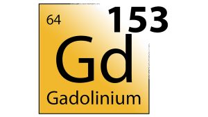 a periodic table block for gadolinium-153 radioisotope