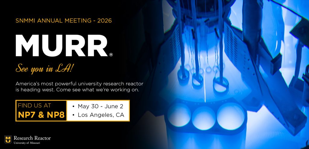 SNMMI Annual Meeting - come see MURR in booths NP7 & NP8, May 30 to June 2 in Los Angeles, California.